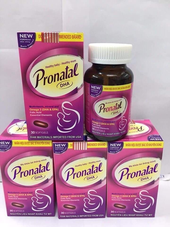 Viên Uống Bổ Cho Mẹ Bầu Pronatal DHA - Bổ sung mọi dưỡng chất cầu thiết cho Phụ nữ mang thai và Cho con bú