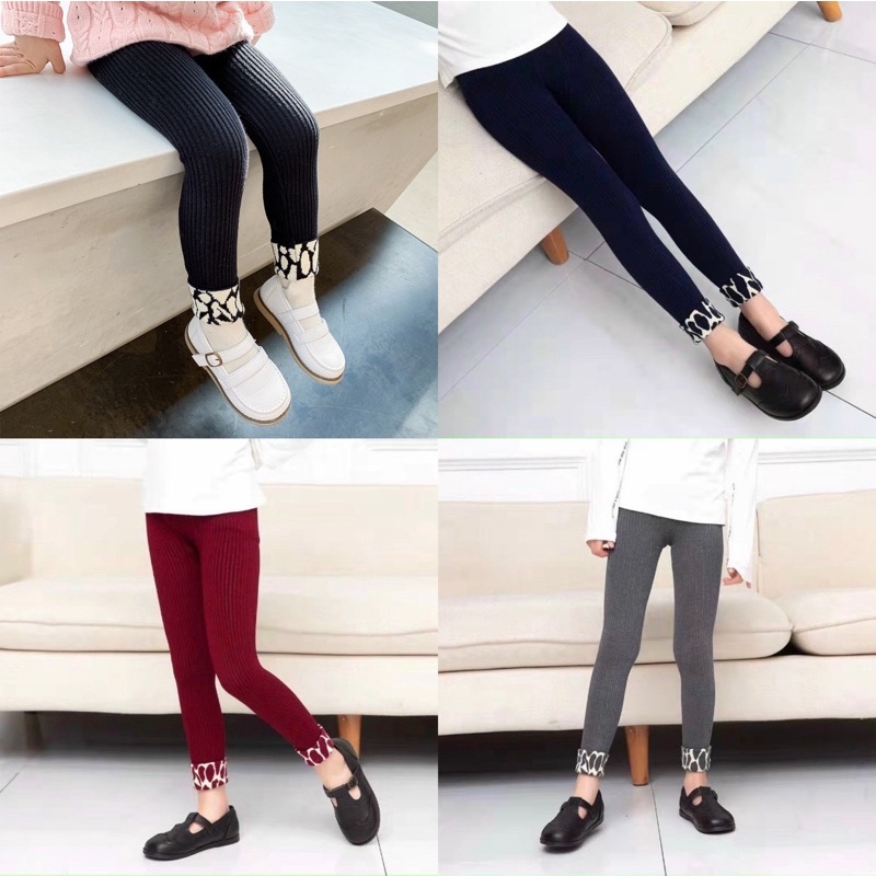 Quần Tất Cho Bé,Quần Legging Chất Len Tăm Dày Cao Cấp Cho Bé Gái Họa Tiết Da Beo Hàng Quảng Châu Cao Cấp