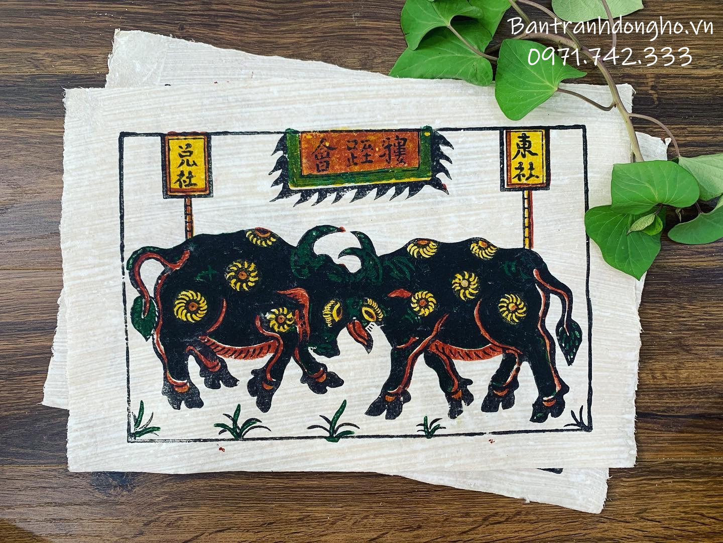 Tranh Đông Hồ Chọi trâu