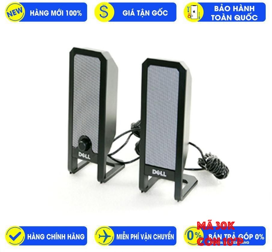 Loa vi tính 2.0 DELL AX225 loa gắn máy tính bàn thiết kế độc đáo bass mạnh công suất lớn đèn led bảo hành 2 năm