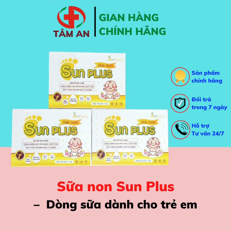 [CHÍNH HÃNG - HOÀN TIỀN]Sữa non Sun Plus là dòng sữa dành cho trẻ em