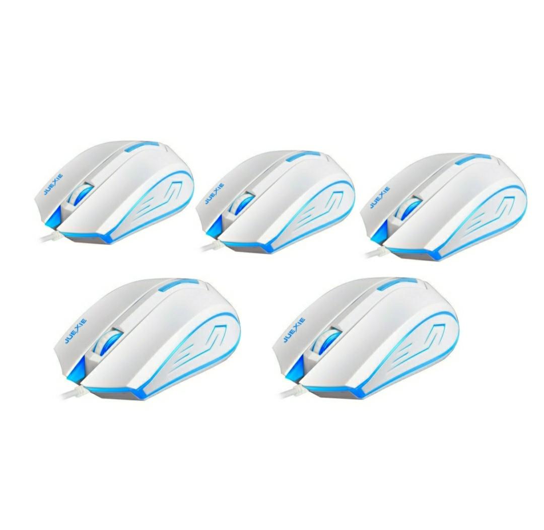 Combo 5 chuột quang có dây chuyên game m611 3d có led