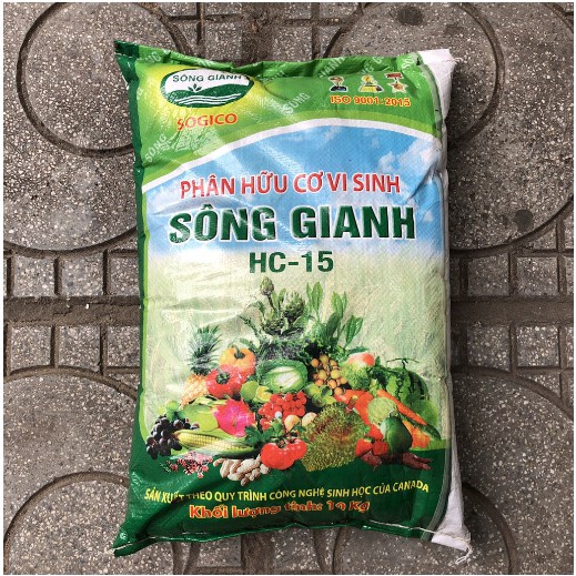 1kg Phân bón hữu cơ vi sinh Sông gianh chuyên cho rau màu, cây cảnh