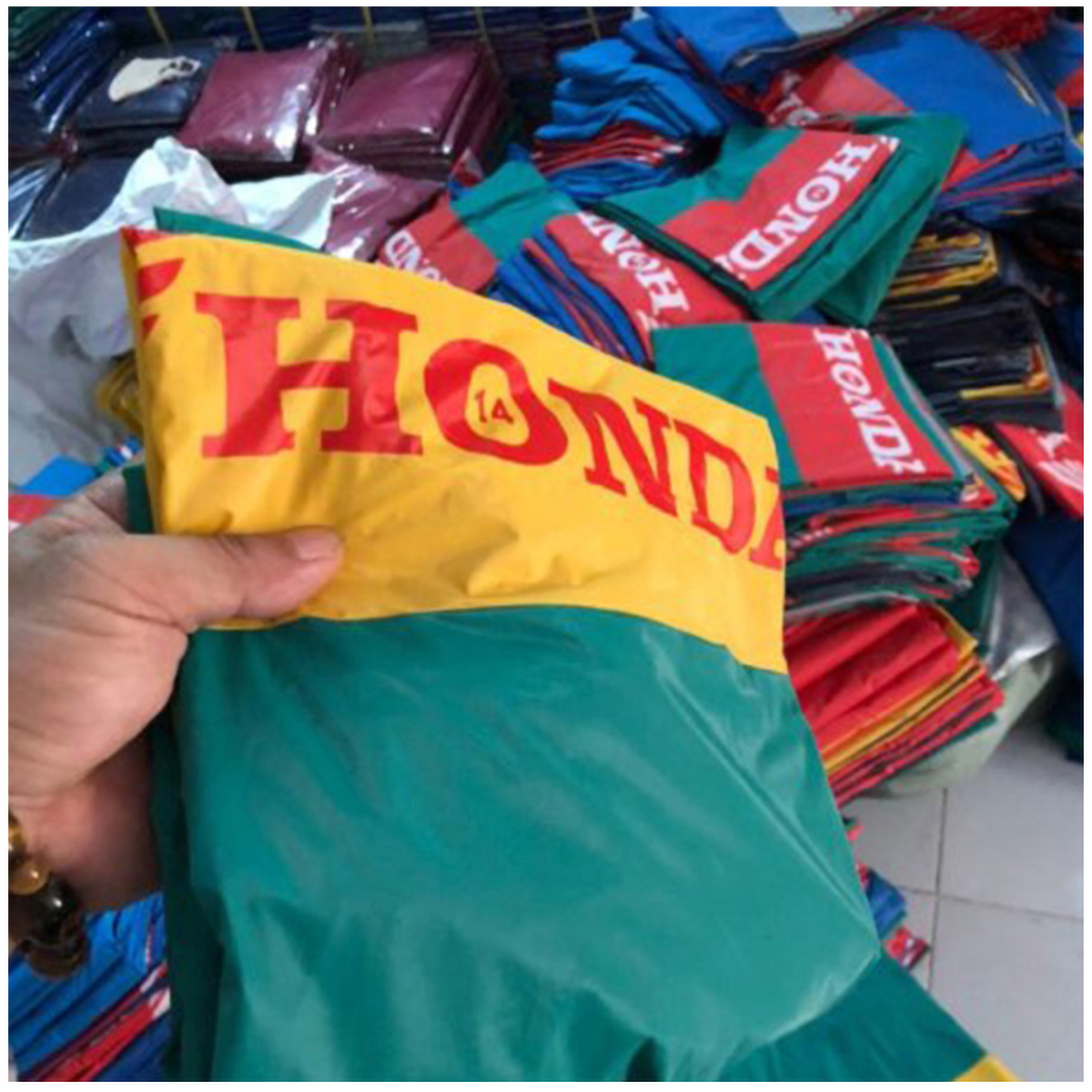 Áo mưa cánh dơi logo honda giá sỉ