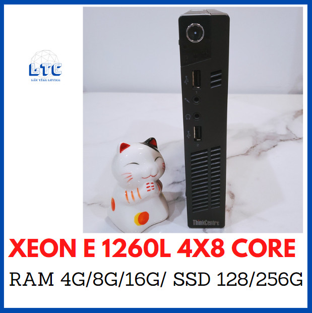 Máy tính mini pc lenovo m72e/xeon e3 1260l 4x8 core/ram 8g/ssd 120g/máy tính học online/máy tv box/máy pos bán hàng
