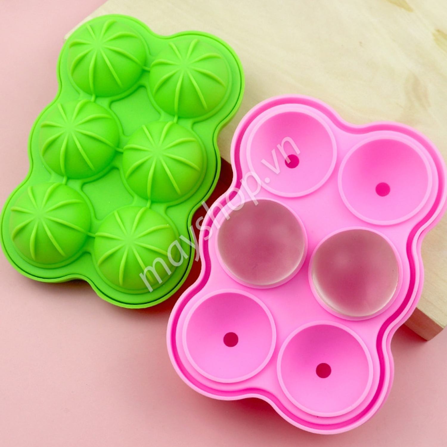 Khuôn silicone làm bánh Mochi 6 ô