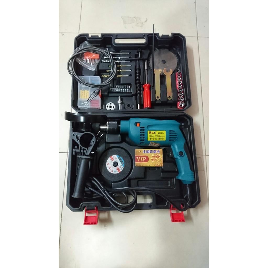 Bộ máy khoan đa năng full phụ kiện công suất 2000w - máy xanh