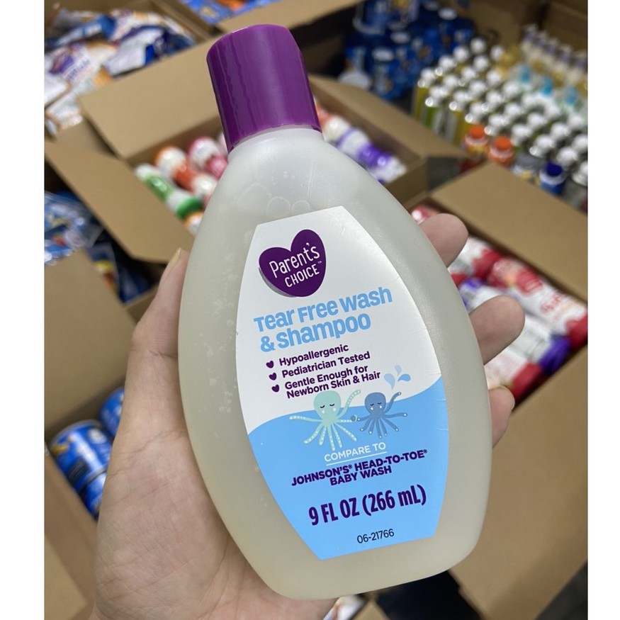 Tắm gội cho bé Parent's Choice 266ml Mỹ