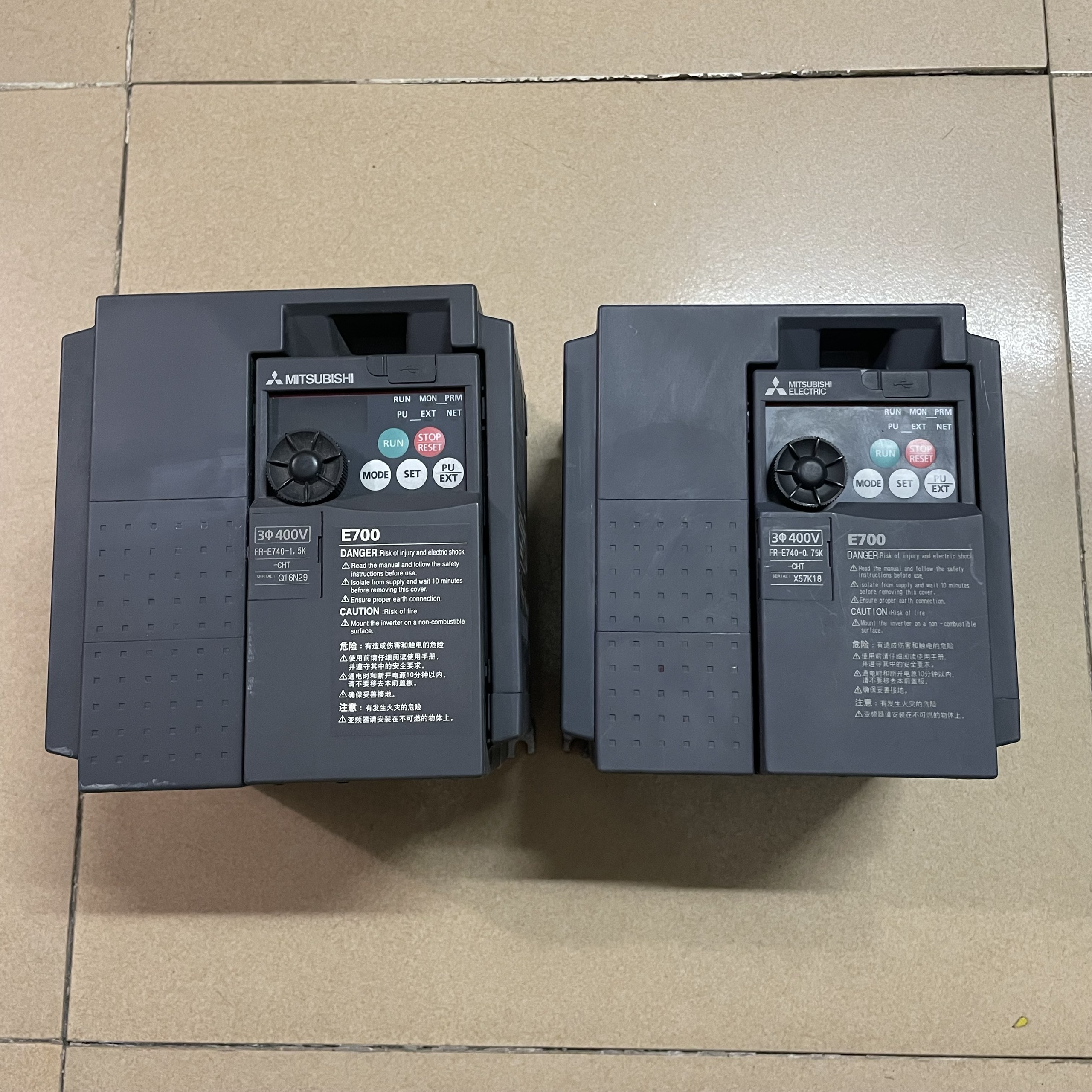 Biến tần Mtsubishi vào 3pha 380V ra 3pha 380V chuyển tải nặng