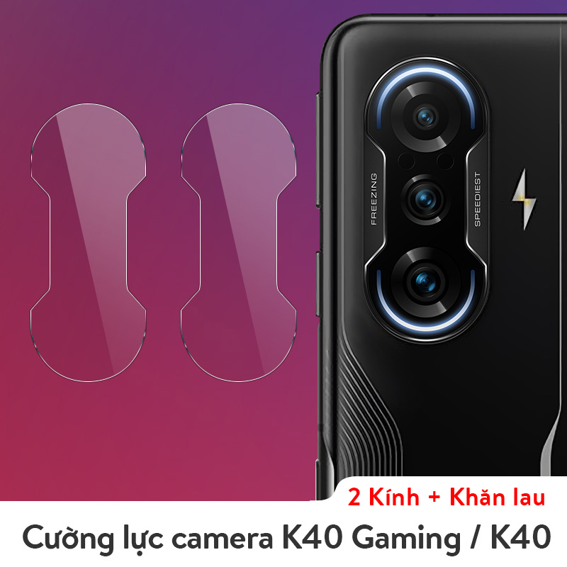 Bộ 2 miếng dán bảo vệ camera xiaomi redmi k40 gaming, k40, k40 pro