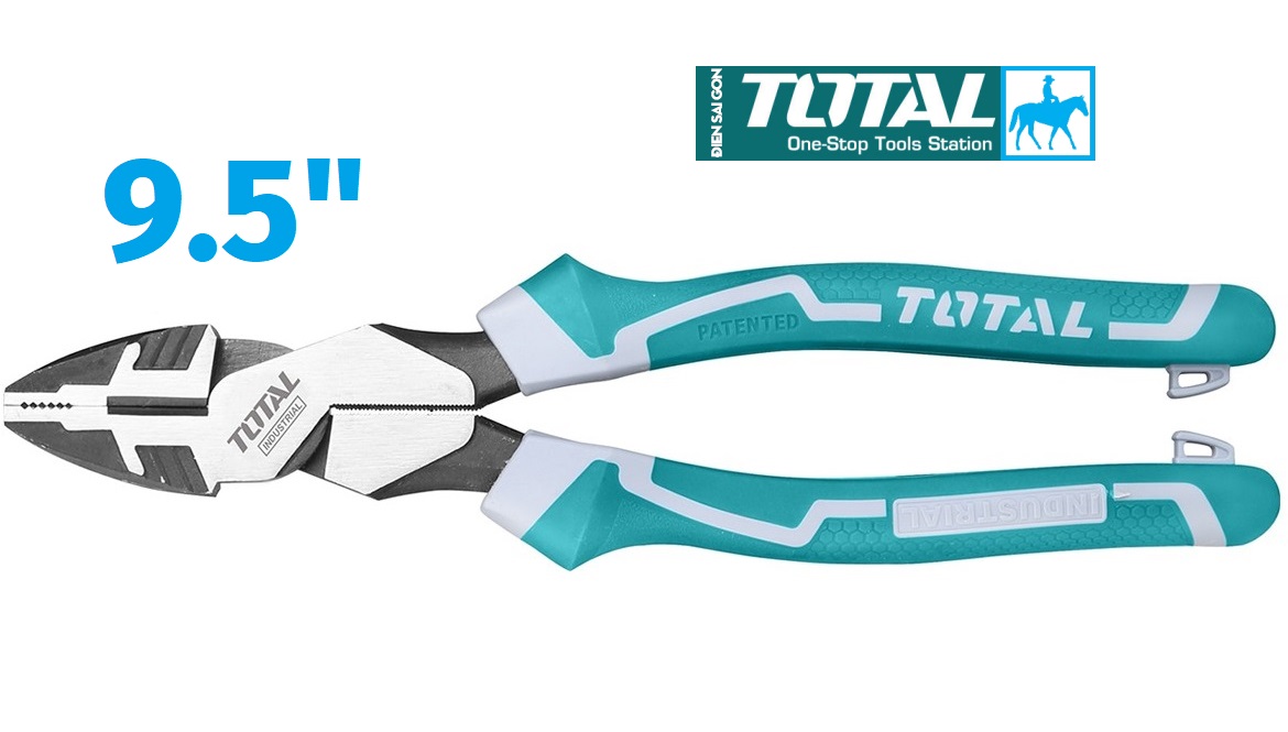 Kìm điện kềm răng 9.5inch 8inch 240mm cr-v total chính hãng tht210906s