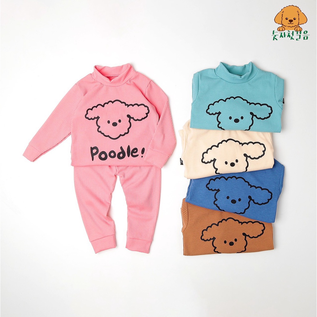 Bộ gân tăm dài tay cổ 3 phân cho bé 5-16kg