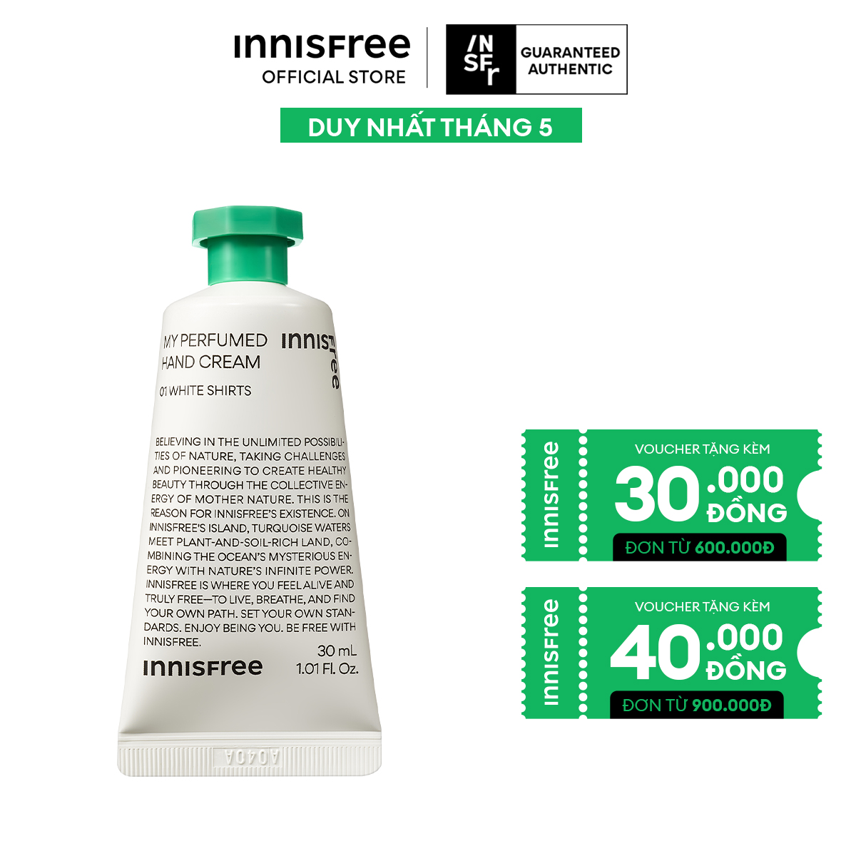 Kem dưỡng da tay INNISFREE My Perfumed Hand Cream