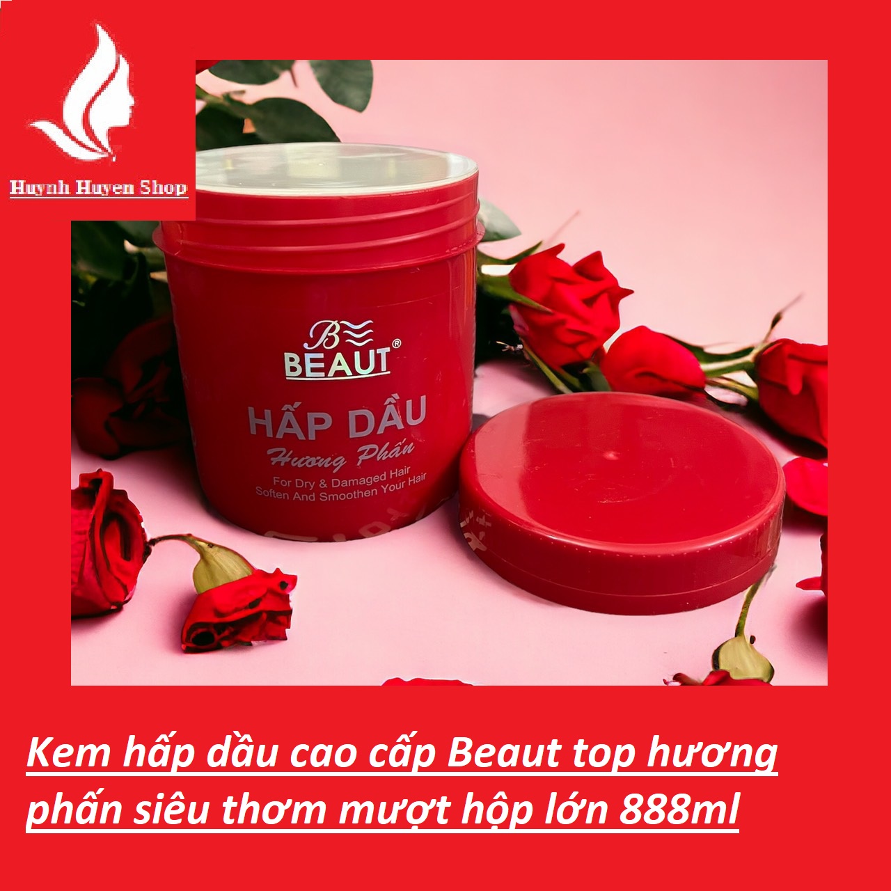 Kem hấp dầu beaut top phục hồi tóc hư tổn hương phấn hộp lớn 888ml