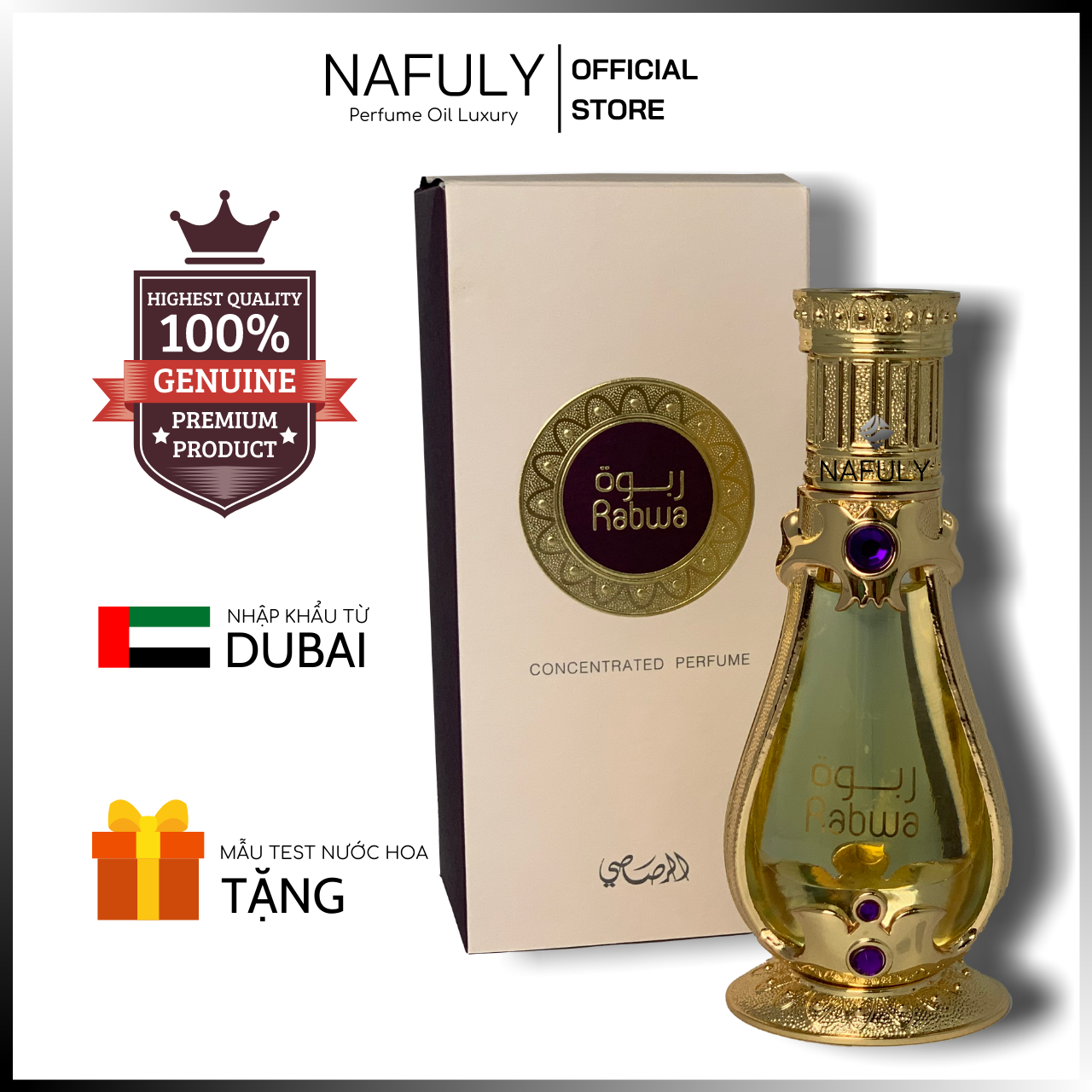 [HCM]Tinh Dầu Nước Hoa Dubai Queen Nafuly Rabwa Rasasi Nội Địa Chính Hãng Cao Cấp Cho Nam Nữ Unisex Mùi Hương Thơm Sexy Giá Sỉ TPHCM Dung Tích 19ml Sử Dụng Hơn 12 Tháng