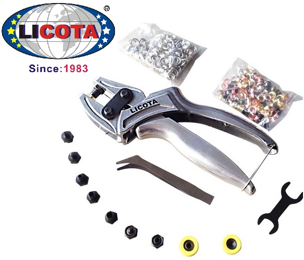 Kềm bấm khuy khoen lỗ dây nịt đa năng licota agp-lp04s taiwan