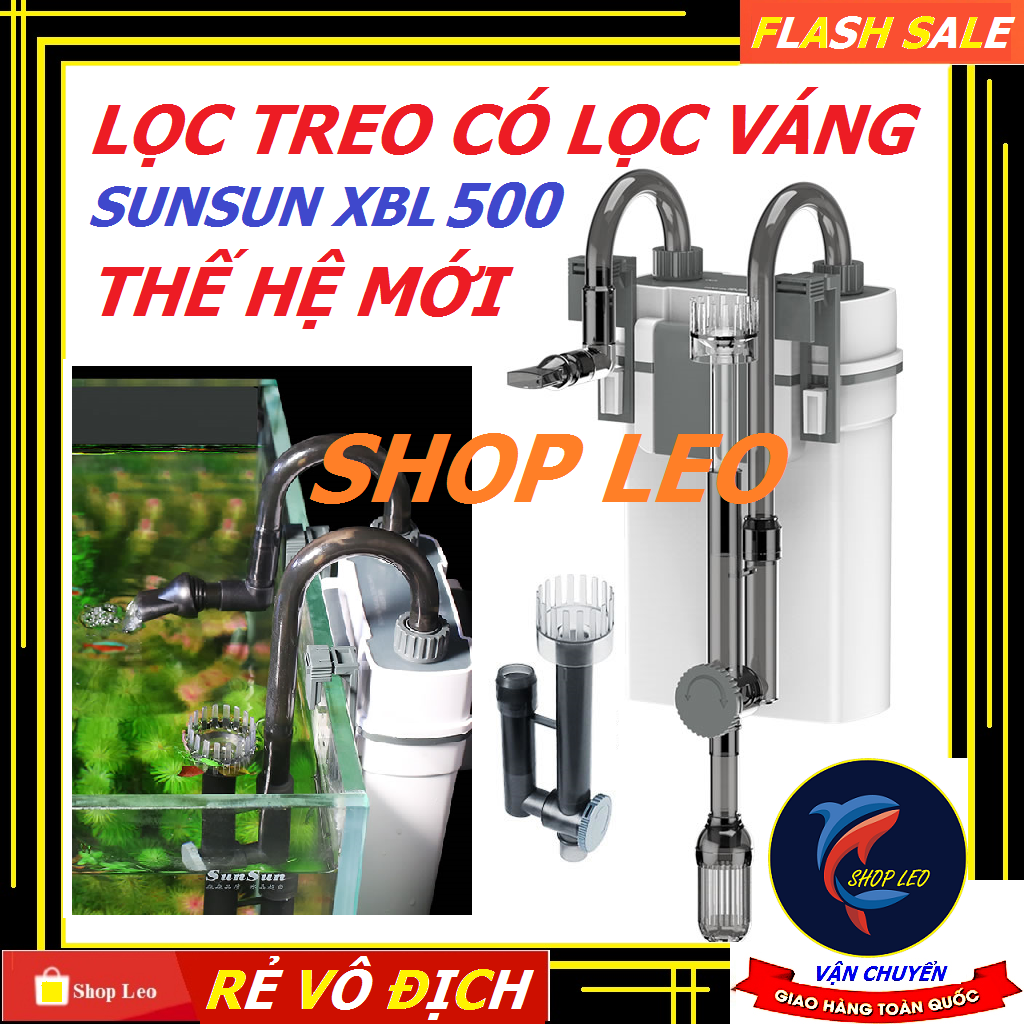 [Hoàn Tiền 10%]Lọc Sunsun XBL 500 - Sunsun Xiaoli XBL chính hãng - shopleo - Phụ kiện thủy sinh - máy lọc treo cao cấp - shopleo