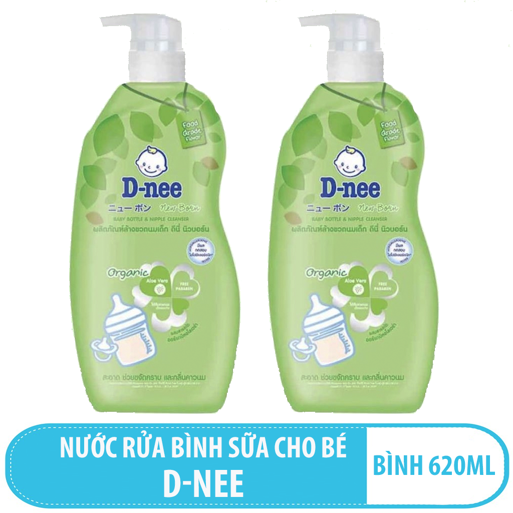 Combo 2 chai rửa bình sữa Dnee cho bé 650ml/chai