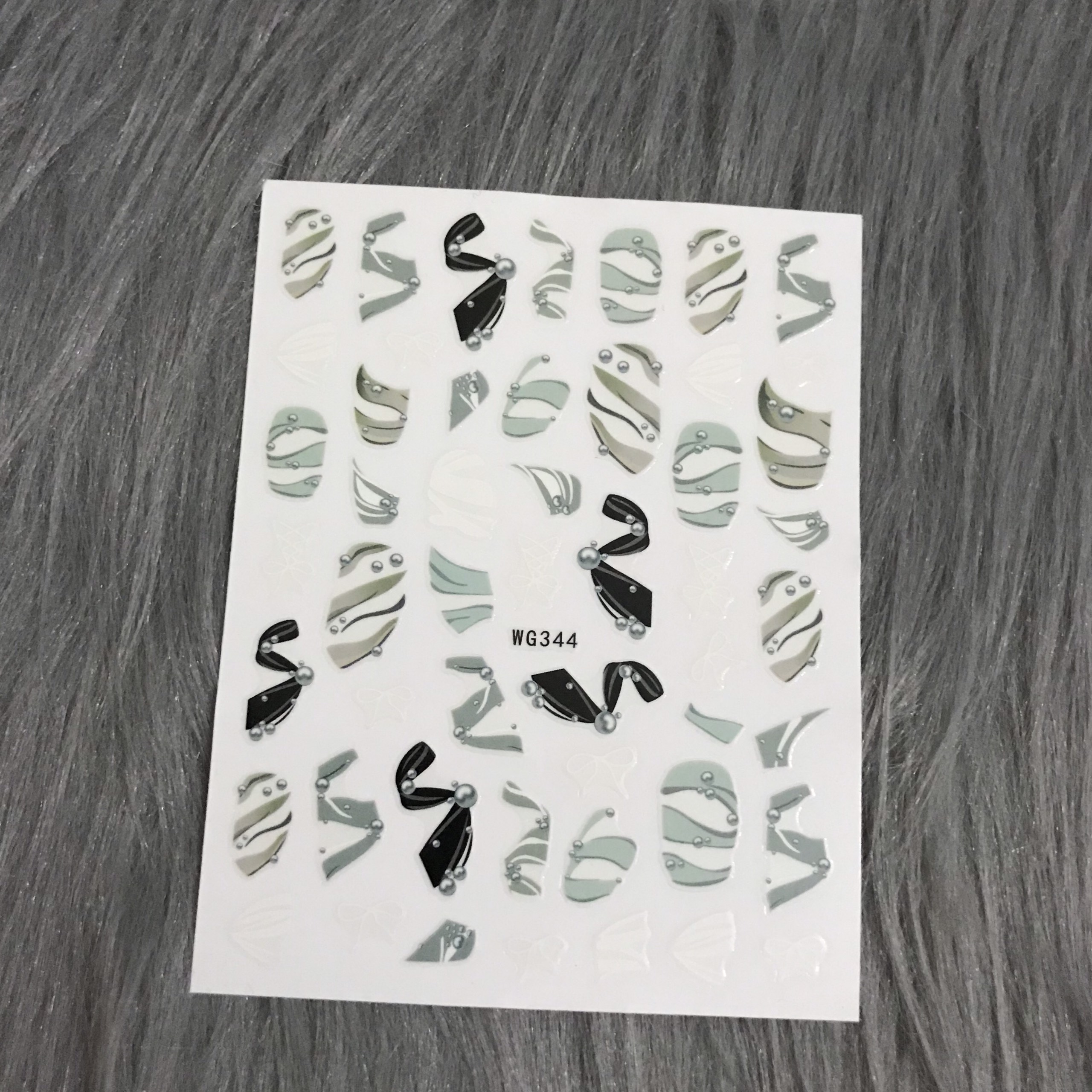 Sticker dán móng dải lụa