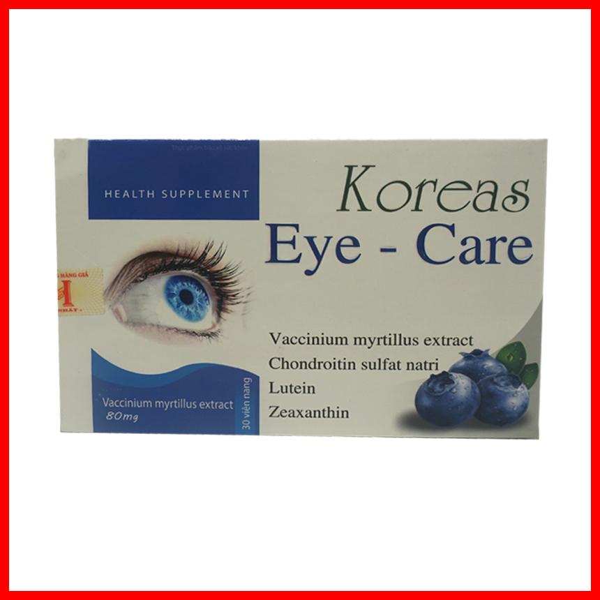 Viên uống bổ mắt Koreas Eye-Care chứa cao việt quất, lutein, zeaxanthin-Hộp 30 viên