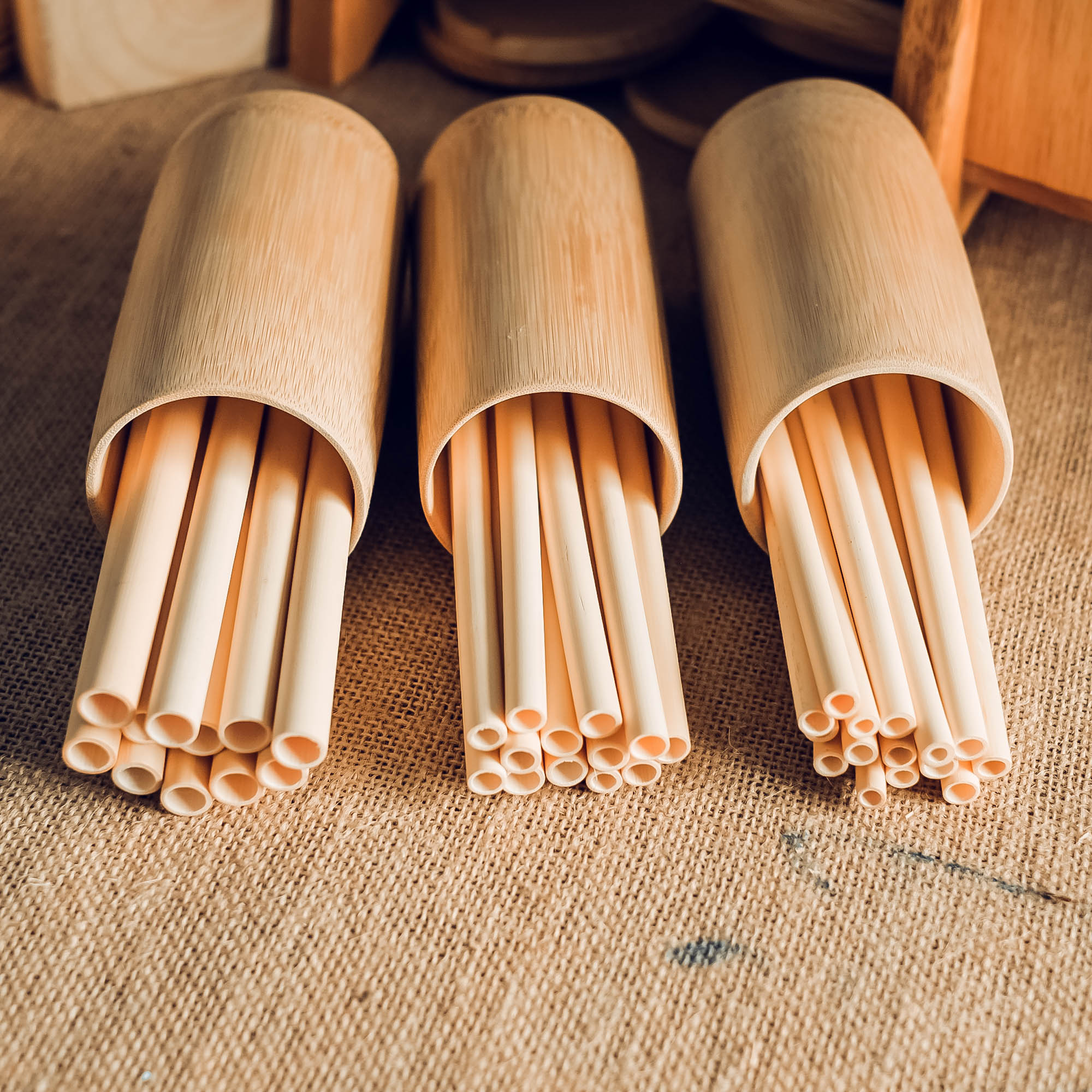 Ống hút tre handmade, ống hút tre tự nhiên