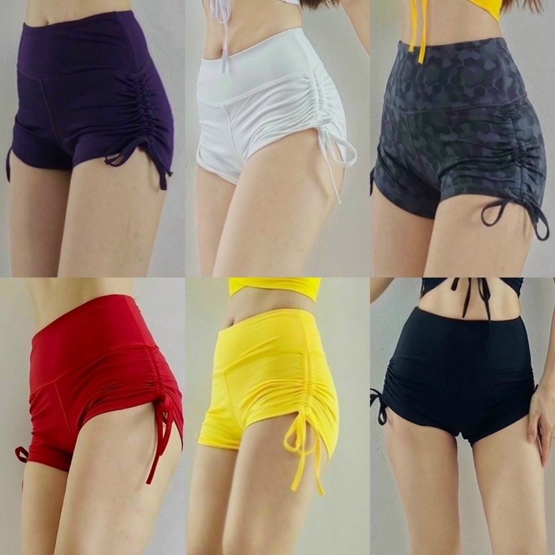 Quần đùi rút dây nữ tập gym erobic