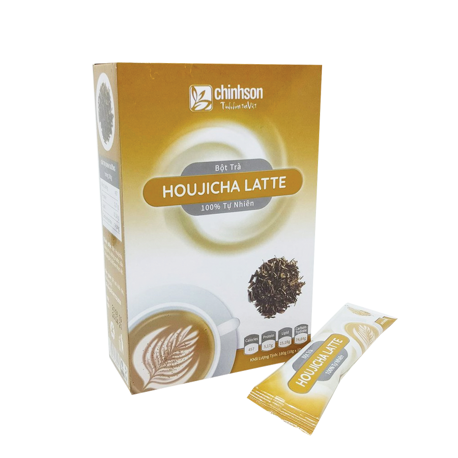 Trà sữa chính sơn bột trà rang houjicha latte 180g