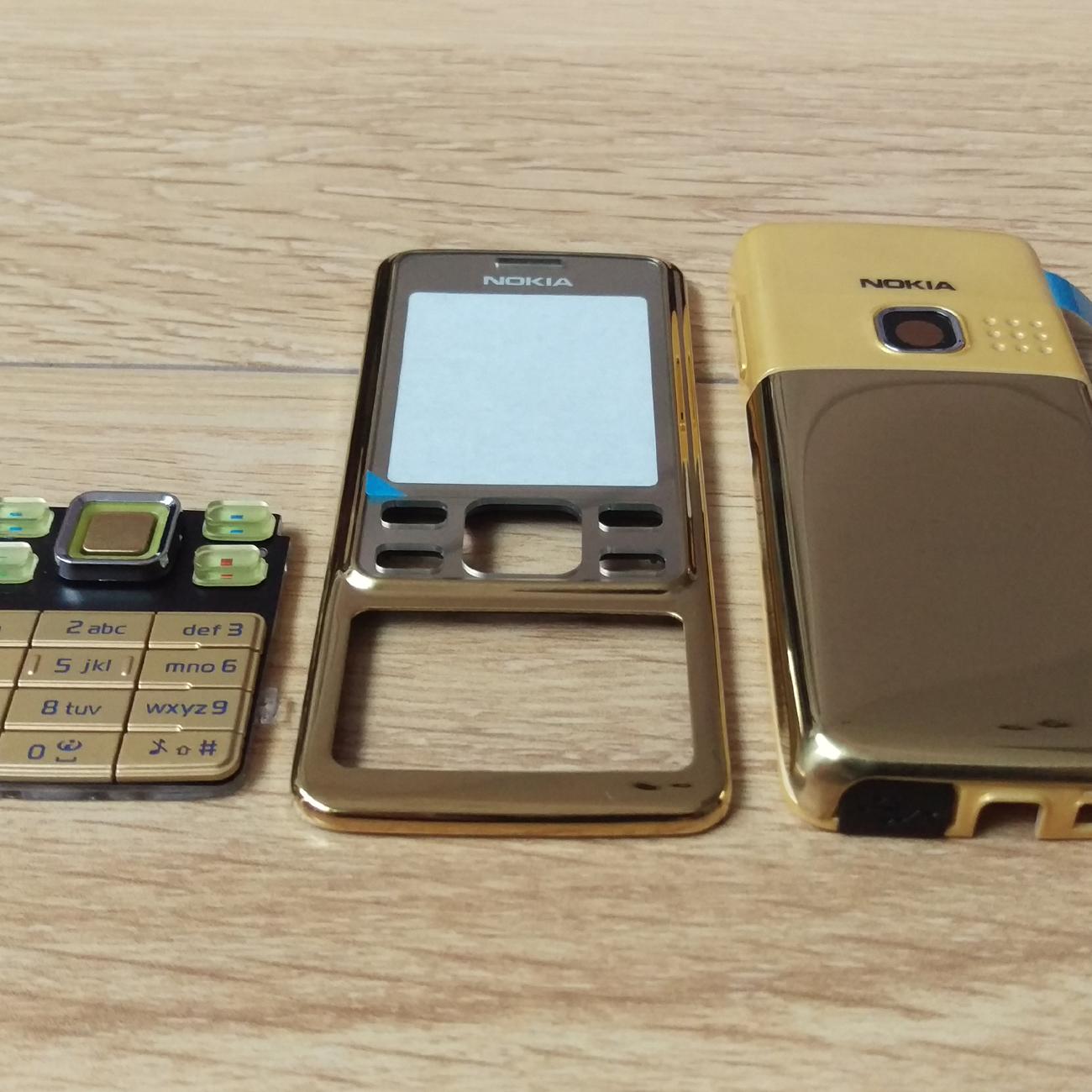 Vỏ + Sườn Nokia 6300 -Vỏ Zin GOLD Thay Rất Đẹp +Tặng Bàn Phím Zin