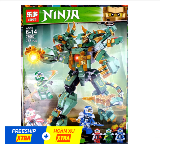Lắp ráp xếp hình Xếp Robot Mech Rồng Xanh Moc 782 Mảnh siêu hot-siêu rẻ