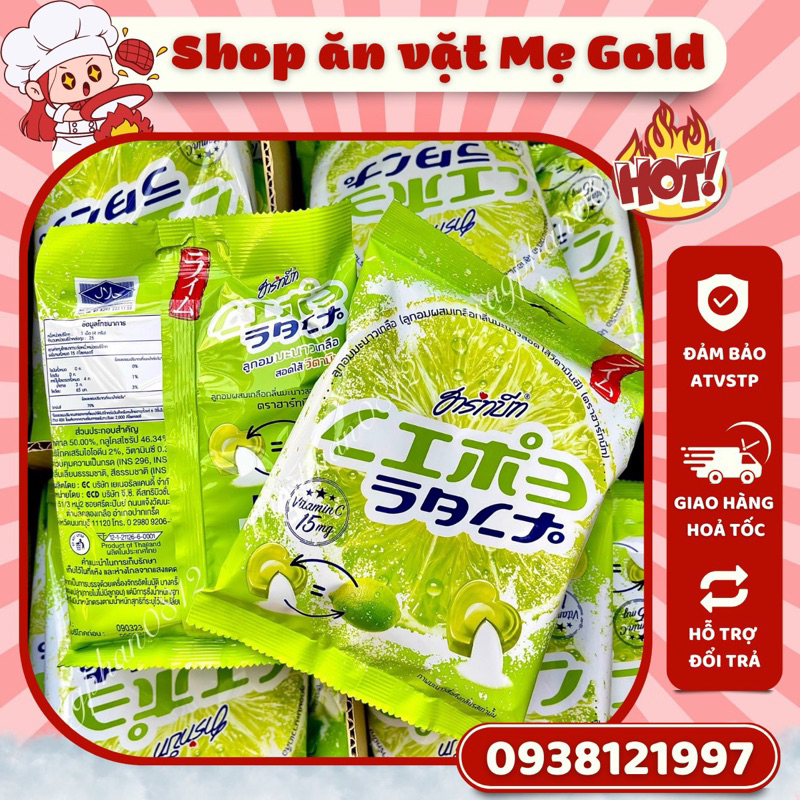 Kẹo chanh muối vitamin C Thái Lan gói 100g