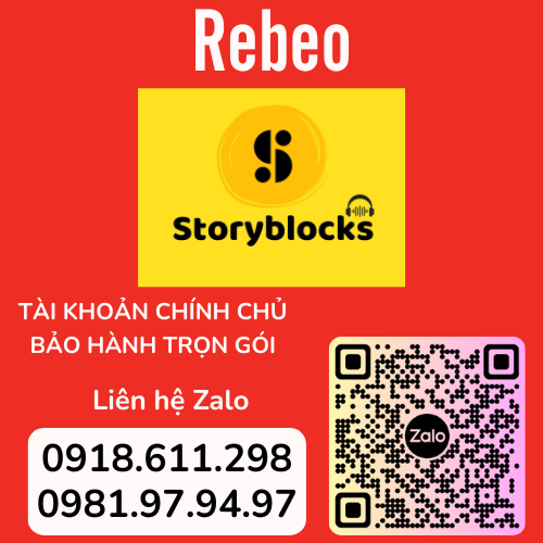 Tài khoản Chính Chủ Phần Mềm Storyblocks 1 Tháng - REBEO Shop