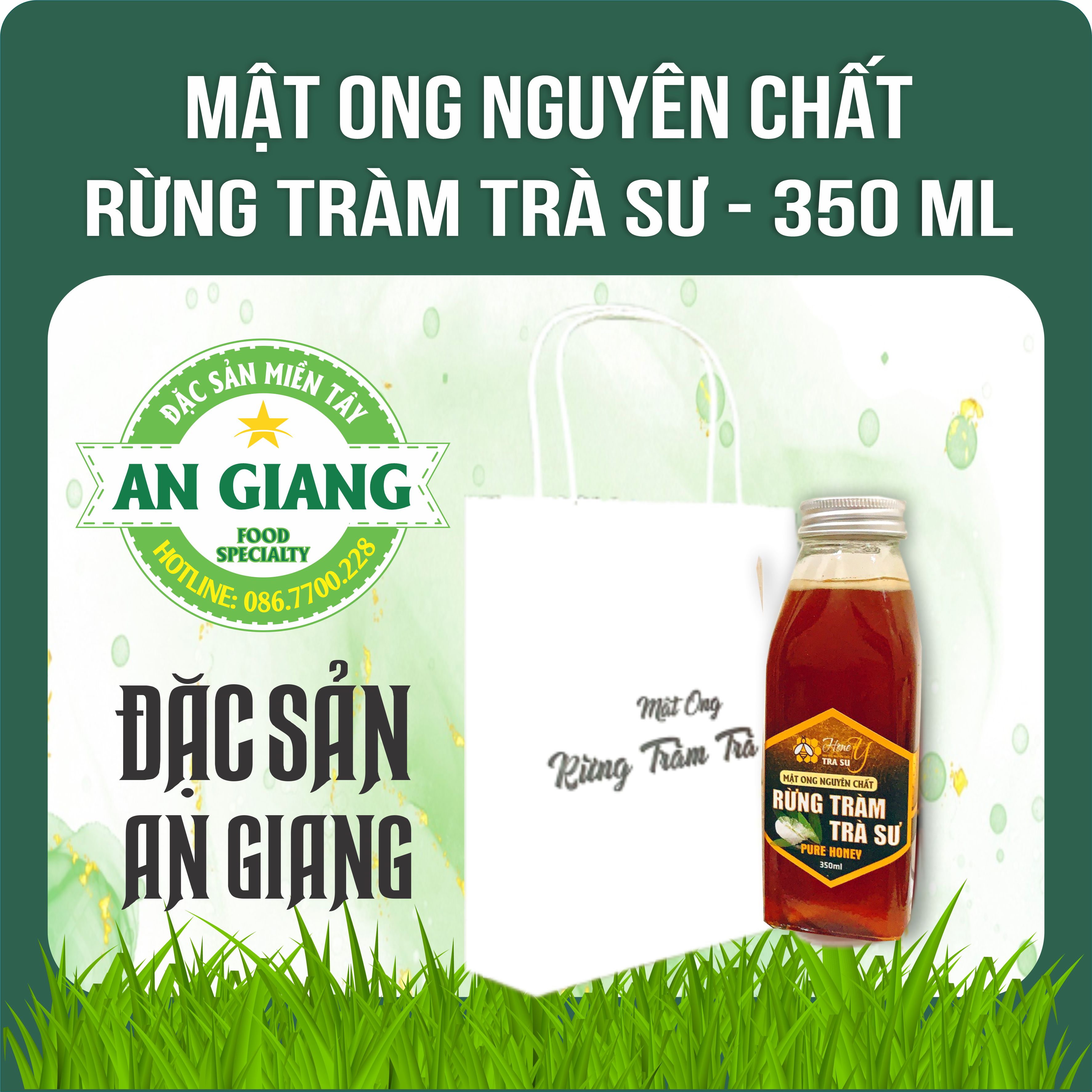 Mật ong rừng tràm trà sư - nguyên chất 350 ml