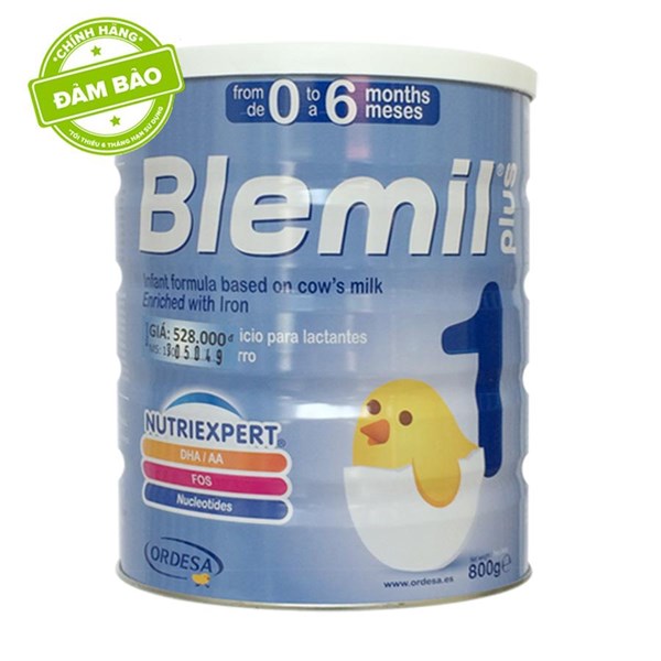 sữa bột blemil plus ordesa số 1 800g chính hãng date mới nhất