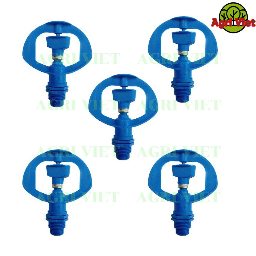 [HCM]Bộ 05 béc tưới cây phun mưa trục xoay phủ rộng và đều tưới cây ăn quả cây giống rau củ hoa kiểng cỏ trồng cây công nghiệp ren ngoài 17 21