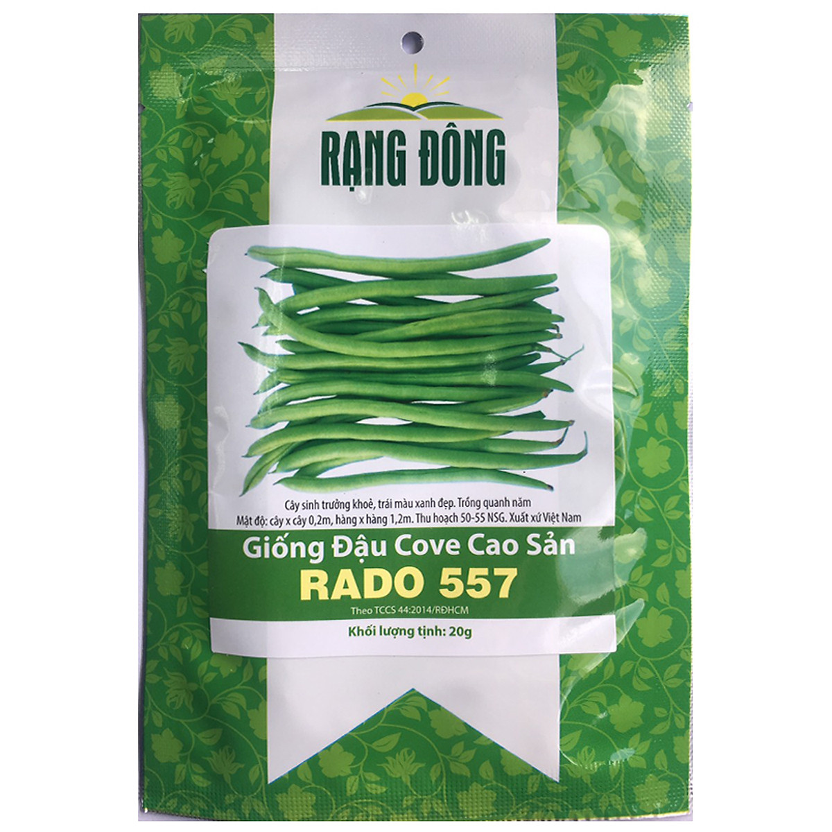 Hạt giống đậu cove cao sản Rạng Đông Rado 557