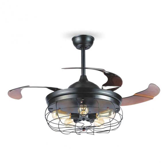 Quạt trần cánh xếp đèn led sinwa xd206