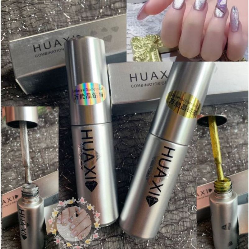 Sơn mắt mèo kim cương Huaxi 9D chính hãng - sơn gel mắt mèo kim cương Huaxi lấp lánh