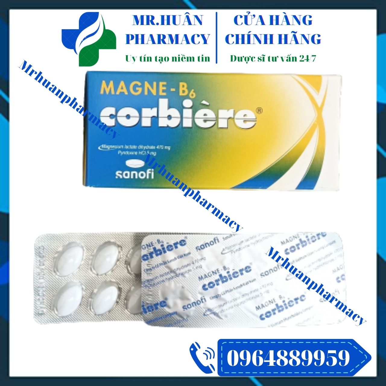 Magne B6 Corbiere - Bổ sung Magiê và Vitamin B6 cho cơ thể