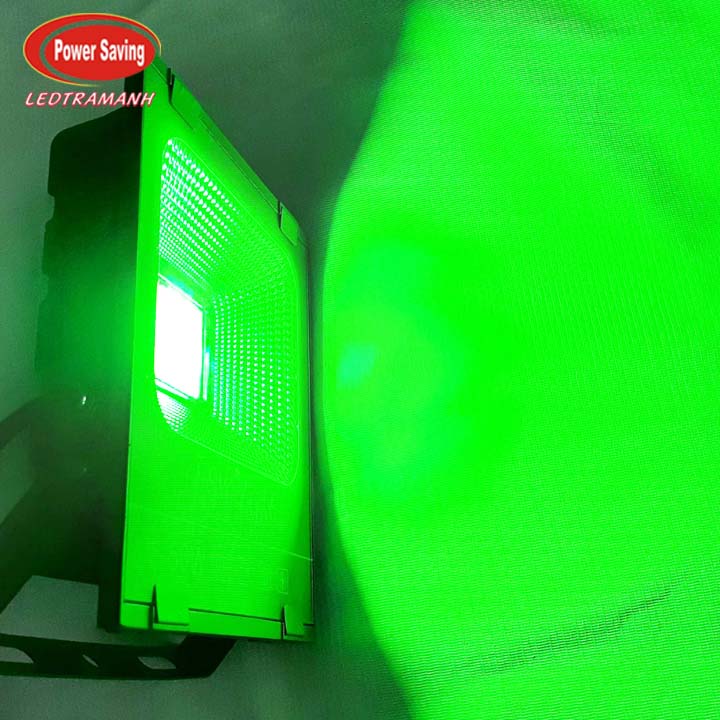 Đèn pha led 50w 5054 chip cob màu xanh lá