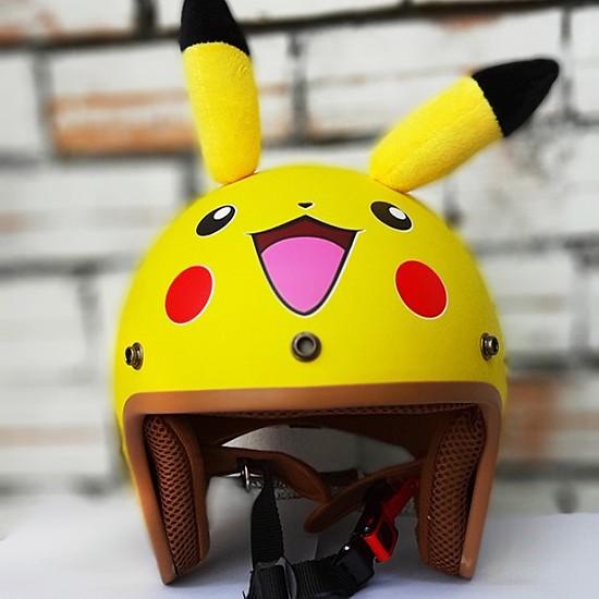 Nón bảo hiểm Pikachu có tai đáng yêu