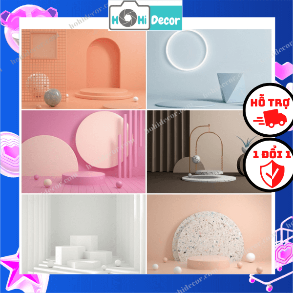 Tấm phông nền chụp ảnh 3d 2 mặt - thảm chụp hình sản phẩm trang sức, mỹ phẩm - background đẹp - shop hohi decor