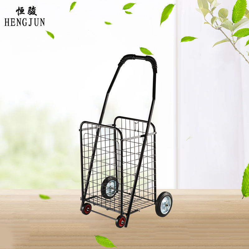 Xe đi chợ có giỏ hàng cao cấp cỡ lớn- XDC02-đen