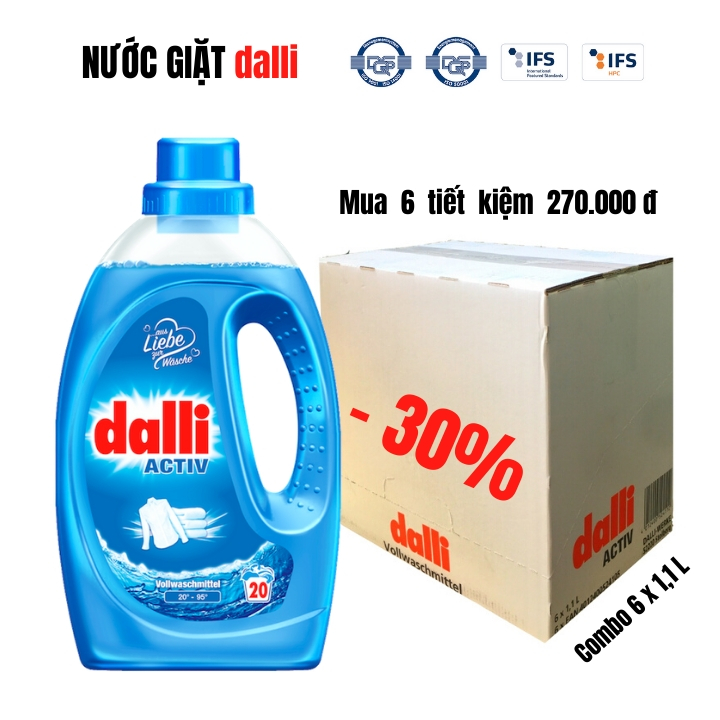 Nước giặt đức dalli aktiv - nước giặt tổng hợp dalli