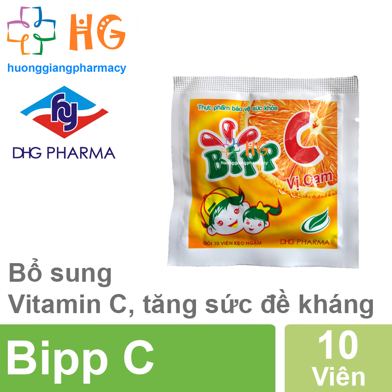 3 gói kẹo ngậm bipp c