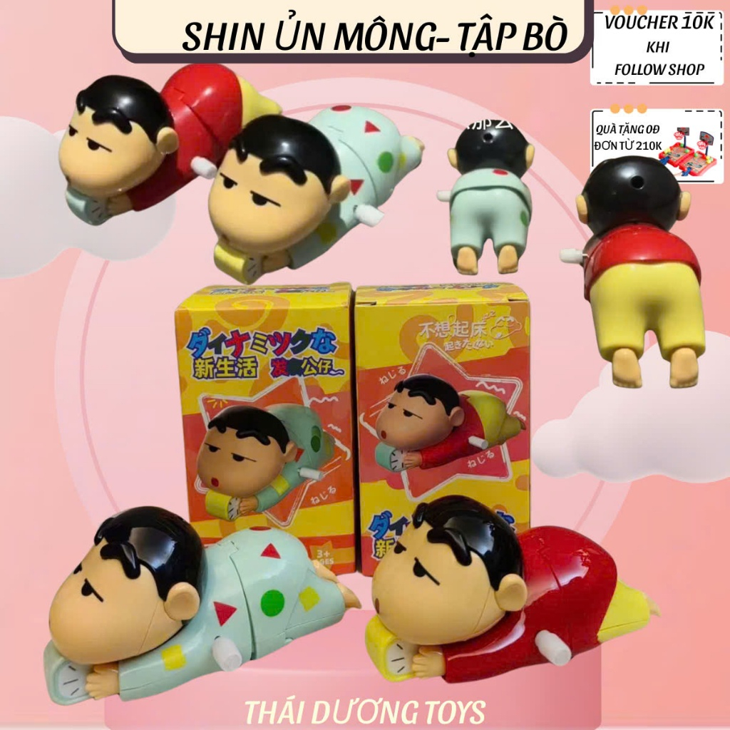 Shin cậu bé bút chì-Shin chan chạy cót,tập bò,ủn mông.Mô hình shin cậu bé bút chì.Cu Shin-đồ chơi vô tri xả stress