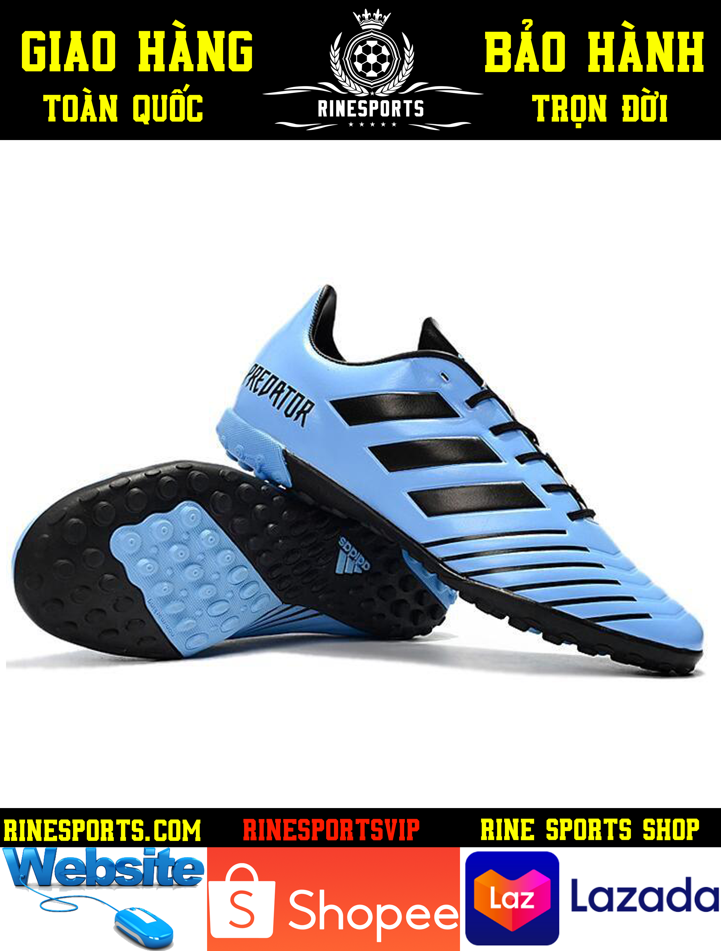 GIÀY SÂN CỎ NHÂN TẠO ADIDAS PREDATOR TANGO 18.4 Xanh