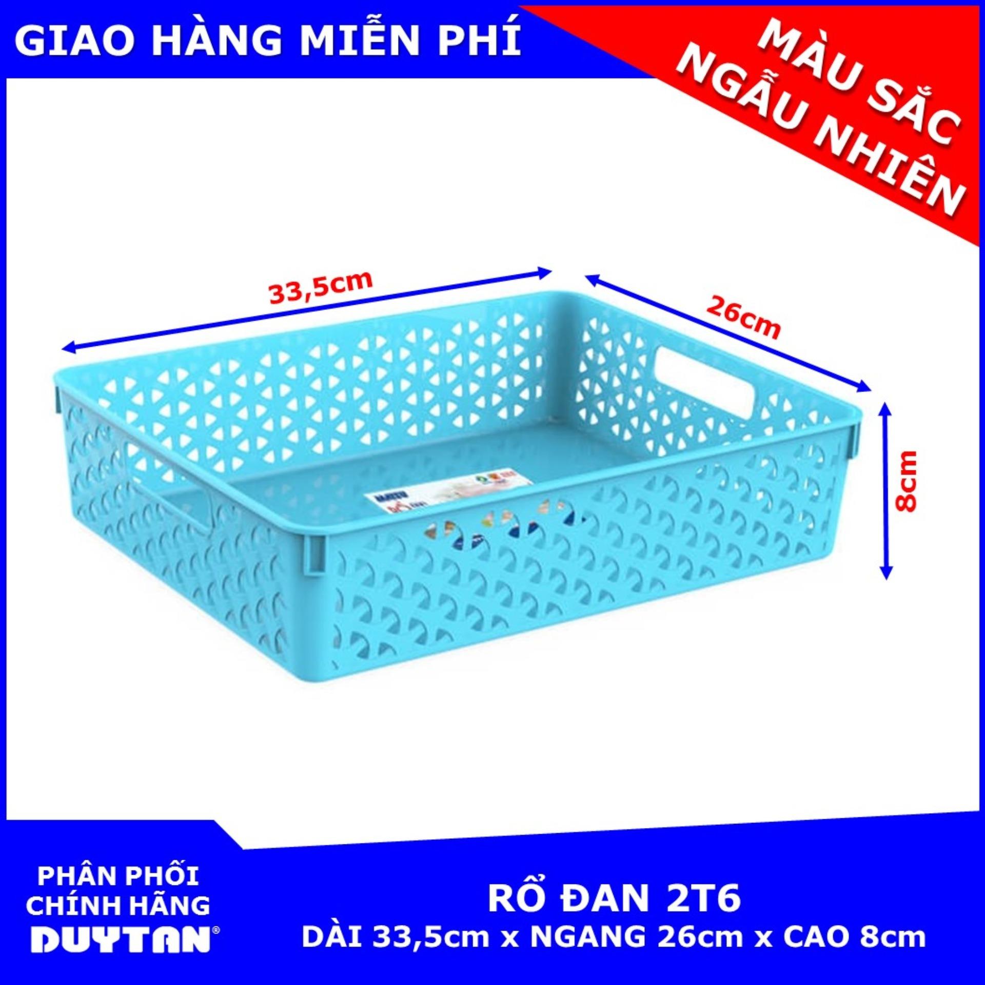 Bộ 10 Rổ đan nhựa chất lượng cao Duy Tân 2T6 ( Màu sắc ngẫu nhiên )