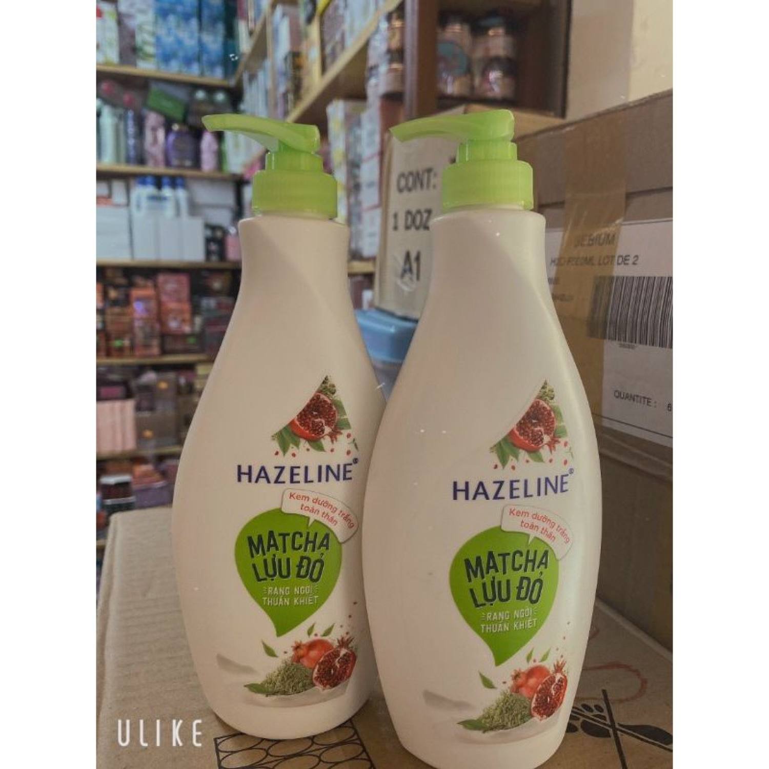 Sữa Dưỡng Thể Hazeline Dưỡng Trắng Da Matcha Lựu Đỏ (370ml) 