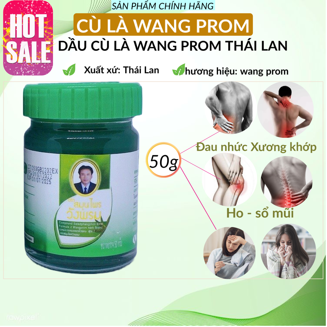 Dầu cù là wang prom thái lan 50gr - hàng chính hãng