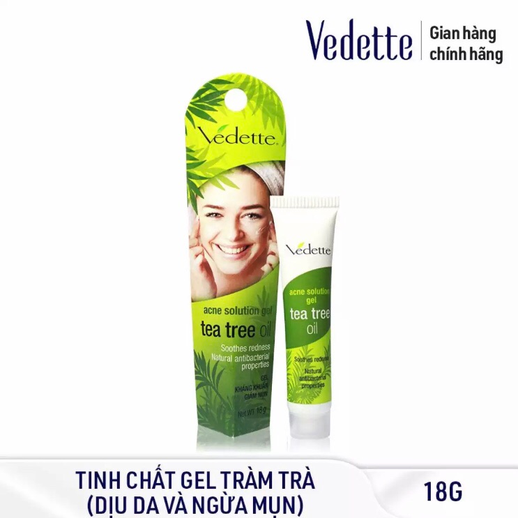 Kem chấm mụn trà tràm VEDETTE Acne Solution Gel Tea Tree Oil
